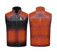 Giubbotto Riscaldata per Uomo Donna 11 Zone Riscaldamento a Doppi Controlli Gilet Termico Riscaldato Giacca Tinta Unita in Cotone Gilets Antivento e Impermeabile Lavabile in Lavatrice
