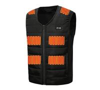 Giubbotto Riscaldata per Uomo Donna con 12 Zone Riscaldamento a Doppi Controlli Csual Caldo Gilet Tinta Unita con Tasche Giacca Invernale Unisex Taglie Forti per Attività all'aperto e Campeggio