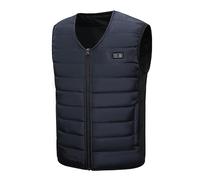 Giubbotto Riscaldata per Uomo Donna con 12 Zone Riscaldamento a Doppi Controlli Csual Caldo Gilet Tinta Unita con Tasche Giacca Invernale Unisex Taglie Forti per Attività all'aperto e Campeggio