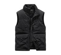 Giubbotto Smanicato Uomo Gilet Imbottito Multitasche Gilet Trapuntato Lavoro Multitasca Giubbino senza Maniche Giacca Giacchetto Smanicato da Uomo Imbottiti Invernale Taglie Forti Montagna Outdoor