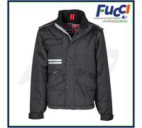 GIUBBOTTO SMANICATO UOMO INVERNALE DA LAVORO CON CAPPUCCIO TASCHE IMPERMEABILE