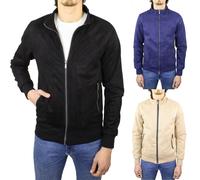 Giubbotto Uomo Camoscio Primaverile Giacca a Vento Scamosciata Giubbino Renna