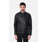 Giubbotto Uomo Eco Pelle Primaverile Giacca Biker Collo Coreano Chiodo Slim Fit