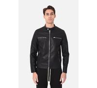 Giubbotto Uomo Eco Pelle Primaverile Giacca Biker Leggera Giubbino Chiodo Slim