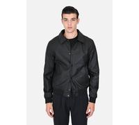 Giubbotto Uomo Invernale Eco Pelle Giacca Biker Trapuntata Nera Slim Fit