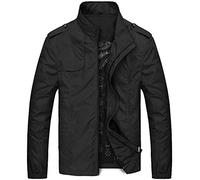 Giubbotto Uomo Invernale Oversize Jacket con Full Zip Tinta Unita Sportivo Cappotti con Tasche Maniche Lunghe Soft Autunno Inverno Giacca Slim Fit Trench Regular Fit Giacche da Pilota Giubbotto Basic