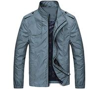 Giubbotto Uomo Invernale Oversize Jacket con Full Zip Tinta Unita Sportivo Cappotti con Tasche Maniche Lunghe Soft Autunno Inverno Giacca Slim Fit Trench Regular Fit Giacche da Pilota Giubbotto Basic