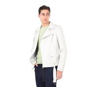 Giubbotto Uomo Pelle Sintetica Leggero Slim Giacca Chiodo Biker Moto Primaverile