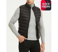 Giubbotto uomo piumino invernale giubotto smanicato gilet giacca nero da 2XL XXL