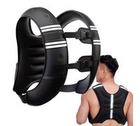 Giubbotto Zavorrato | Gilet con per Corsa con Strisce Riflettenti | Attrezzatura Regolabile Per Allenamento Per Esercizio Fitness Costruzione Muscolare Sport Camminata Corsa