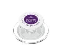 Giubileo britannico della regina platino 70 anni regno Elisabetta II PopSockets PopGrip per MagSafe