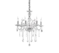 Giudecca sp6 lampadario in vetro trasparente pendagli cristallo molato 6 luci