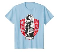 Giudice Dredd Law Enforcer 2000 AD Bambini Maglietta, Bambini, Celeste, 4 Anni