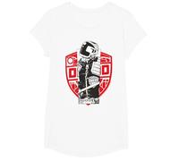 Giudice Dredd Law Enforcer 2000 AD Bambini Maglietta, Ragazze, Bianco, S