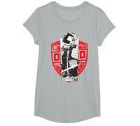 Giudice Dredd Law Enforcer 2000 AD Bambini Maglietta, Ragazze, Grigio Melange, S