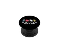 Giudice Personalizzato Cane Nome Giudice Pet Lover PopSockets PopGrip Adesivo