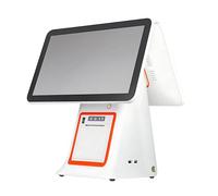 Giuggiolared all-in-One registratore di Cassa con Stampante Termica Integrata da 58 mm, 8GB RAM e SSD da 128GB, Schermo Touch da 15,6", Ideale Come registratore di Cassa per Retail Moderno White