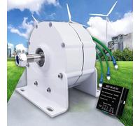 Giuggiolared Generatore a Magneti Permanenti 10000W/12000W Dinamo 12V 24V 48V 120V 220V Generatore Elettrico Trifase Uso Dell'alternatore CA per Turbina eolica ad Acqua,12000W-220V