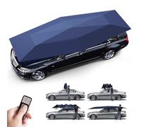 Giuggiolared Ombrello per Auto Completamente Automatico con Telecomando,Copri Auto per Esterno Portatile, Tenda da Tetto per Veicoli SUV, Camion e berline,Navy-Blue-4.2m
