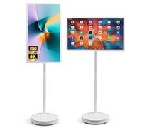 Giuggiolared TV Portatile Intelligente di 21.5"/24"/27"/32" con Android 13, Touchscreen Mobile con Rotazione, 8 GB RAM+128GB, Telecomando, Autonomia Fino a 6-8 Ore 32"(1080P)