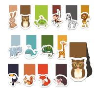 Giugio Confezione da 3Segnalibri Magnetici per Bambini Animali Magici, Piccoli Regali per Studenti, Ragazzi, Ragazze, Amanti dei Libri - Segnalibro Magnetico per la Scuola di Alta Qualità Regalo (Fore
