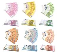 Giugio Soldi Finti,120 Pezzi Banconote di Soldi Giocattolo, Banconote in Euro Valore Nominale 10/20/50/100/200/500, Banconote Euro False per Giocare, Negozio di Aritmetica per Bambini Gioco Accessori