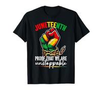 Giugno 1865 Freedom Day African American Black Pride Maglietta