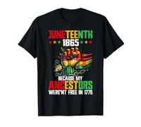 Giugno 1865 Freedom Day African American Black Pride Maglietta