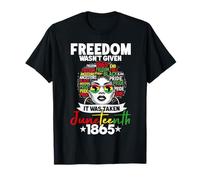 Giugno 1865 Freedom Day African American Black Pride Maglietta