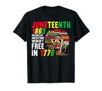 Giugno 1865 Freedom Day African American Black Pride Maglietta