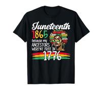 Giugno 1865 Freedom Day African American Black Pride Maglietta