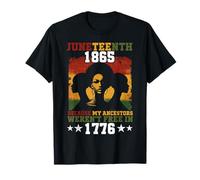 Giugno 1865 Libertà Popolo afroamericano Orgoglio nero Maglietta