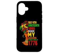 Giugno 1865 perché i miei antenati non erano liberi nel 1776 Custodia per iPhone 16