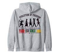 Giugno 1865 Storia Nera Evoluzione della libertà Felpa con Cappuccio