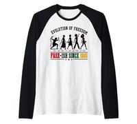 Giugno 1865 Storia Nera Evoluzione della libertà Maglia con Maniche Raglan