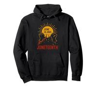 Giugno 19 Giugno 1865 Vintage Women's Black History, Felpa con Cappuccio