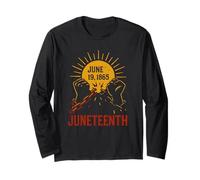 Giugno 19 Giugno 1865 Vintage Women's Black History, Maglia a Manica