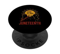 Giugno 19 Giugno 1865 Vintage Women's Black History, PopSockets PopGrip Adesivo