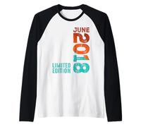 Giugno 2018 Anno 2018 Retro 2018 Vintage 2018 dal 2018 Maglia con Maniche Raglan