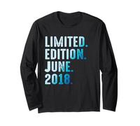 Giugno 2018 Anno 2018 Retro 2018 Vintage Limited Edition Maglia a Manica