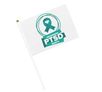 Giugno è il mese della consapevolezza del disturbo da stress post-traumatico. Bandiere piccole, bandiere portatili con asta per decorazioni per feste.