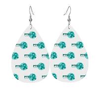 Giugno è il mese della consapevolezza del disturbo da stress post-traumatico Orecchini in ecopelle Orecchini pendenti a goccia per donne ragazze