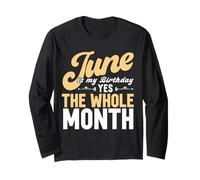 Giugno è Il Mio Compleanno Tutto Il Mese Maglia a Manica