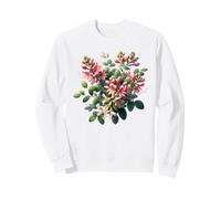 Giugno Nascita Fiore Caprifoglio Botanico Bloom Felpa