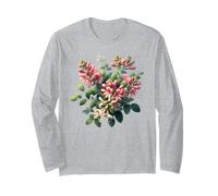 Giugno Nascita Fiore Caprifoglio Botanico Bloom Maglia a Manica