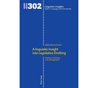 Giulia Adriana Pen A linguistic Insight into Legislative Draf (Copertina rigida)