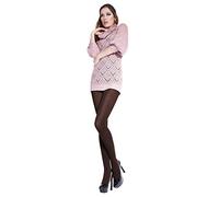 Giulia - Calda calze termiche da donna, 150 denari, in cotone opaco Caffè M