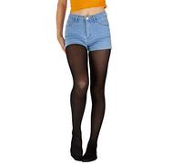 Giulia Collant per Bambina, in Microfibra, 40 Den, Taglia 104-158, Semitrasparente, Colorato, Nero , 152-158