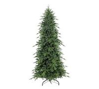 Giulia Grillo Albero di Natale Slim 210cm, 2670 Rami, Albero di Natale Slim Luxury Realistico, Facile da Montare, Folto, PE/PVC, Verde