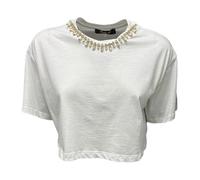 Giulia N Couture - Magliette bianca a maniche corte Ge23208 - - Tops - Donna - Bianco - M